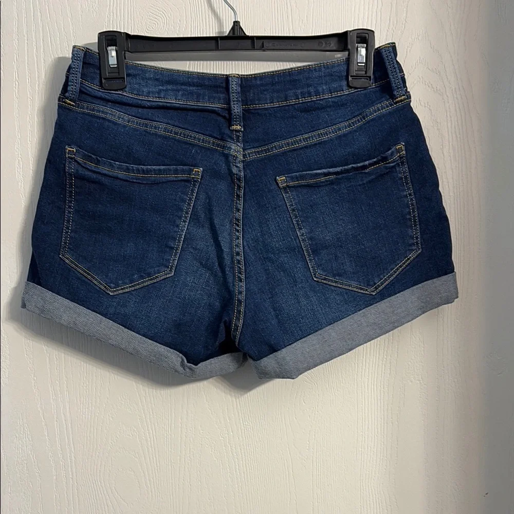 Arizona Jean Company Blue High-Waisted Jean Shorts - Picture 4 of 4